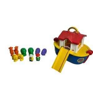 Vintage Shelcore 1996 Chunky Noah's Ark Complete Toy Set